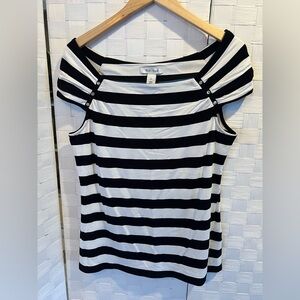 White House Black Market Striped Top